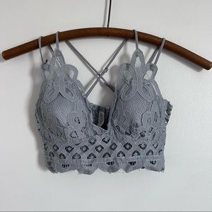 Grey Lace Bralette